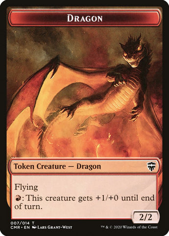 Dragon // Soldier Token [Commander Legends Tokens]