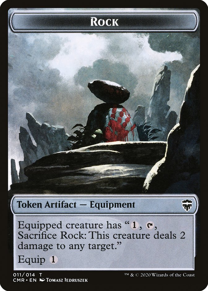 Golem // Rock Token [Commander Legends Tokens]