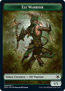 Bird Illusion // Elf Warrior Double-sided Token [Game Night 2022 Tokens]