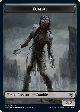 Zombie // Angel Double-sided Token [Game Night 2022 Tokens]